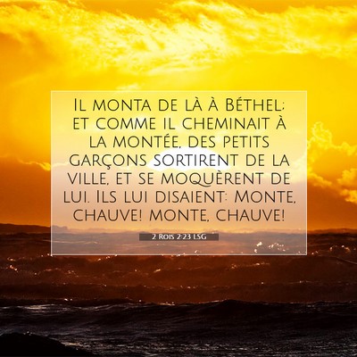 2 Rois 2:23 LSG Image du verset biblique