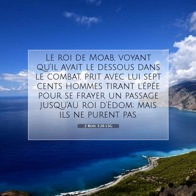 2 Rois 3:26 Verset biblique expliqué