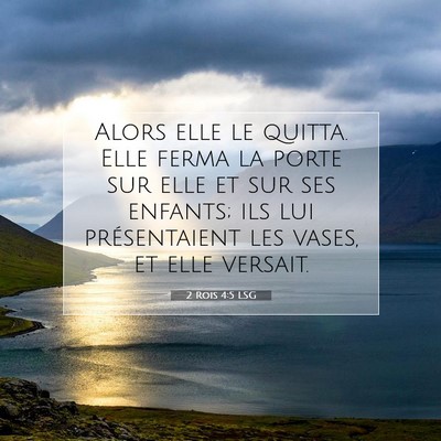 2 Rois 4:5 Verset biblique expliqué