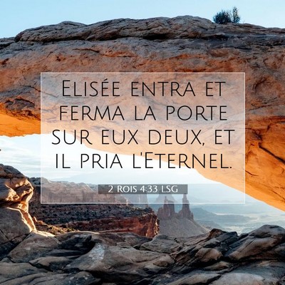 2 Rois 4:33 Verset biblique expliqué