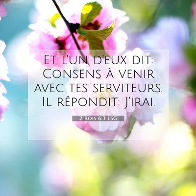 2 Rois 6:3 Verset biblique expliqué