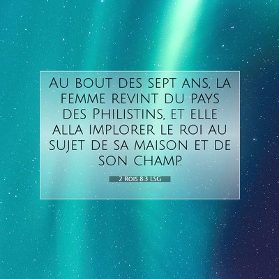 2 Rois 8:3 Verset biblique expliqué