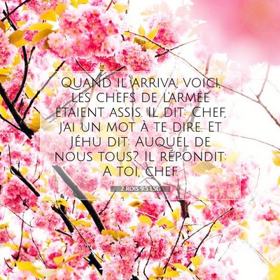 2 Rois 9:5 LSG Image du verset biblique