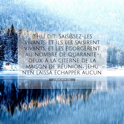 2 Rois 10:14 Verset biblique expliqué