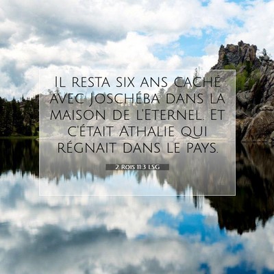 2 Rois 11:3 LSG Image du verset biblique