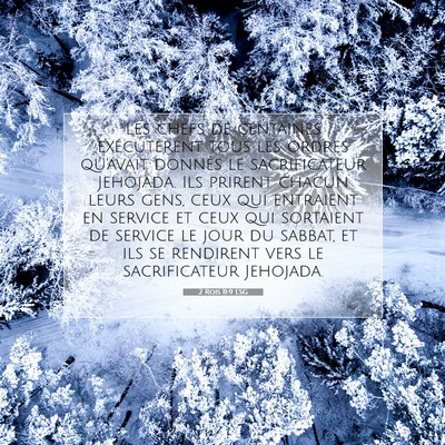 2 Rois 11:9 LSG Image du verset biblique