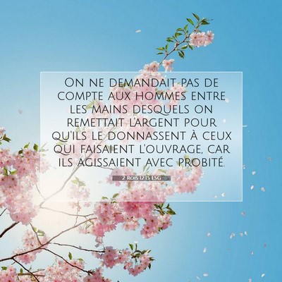 2 Rois 12:15 LSG Image du verset biblique