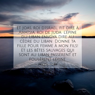 2 Rois 14:9 LSG Image du verset biblique