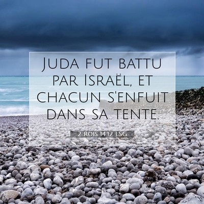 2 Rois 14:12 LSG Image du verset biblique