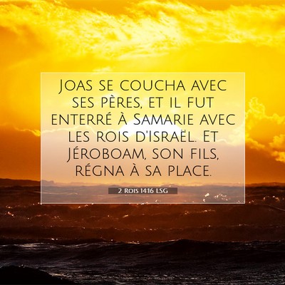 2 Rois 14:16 Verset biblique expliqué