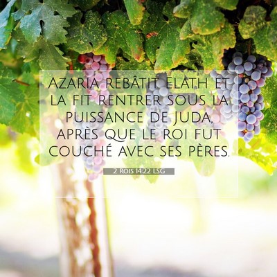 2 Rois 14:22 LSG Image du verset biblique