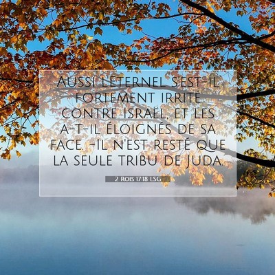 2 Rois 17:18 LSG Image du verset biblique