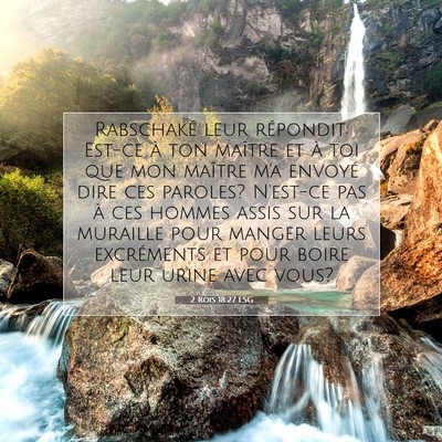 2 Rois 18:27 Verset biblique expliqué