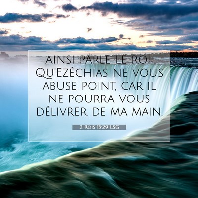 2 Rois 18:29 Verset biblique expliqué