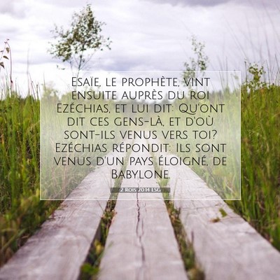 2 Rois 20:14 Verset biblique expliqué