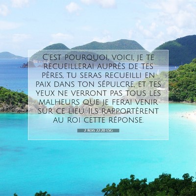 2 Rois 22:20 LSG Image du verset biblique