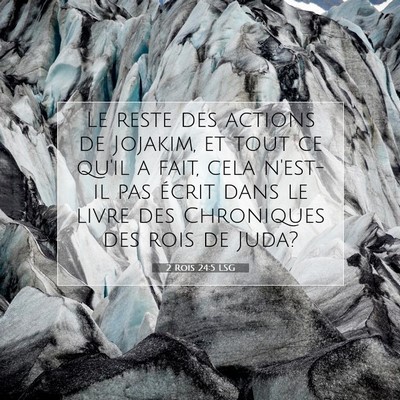 2 Rois 24:5 Verset biblique expliqué