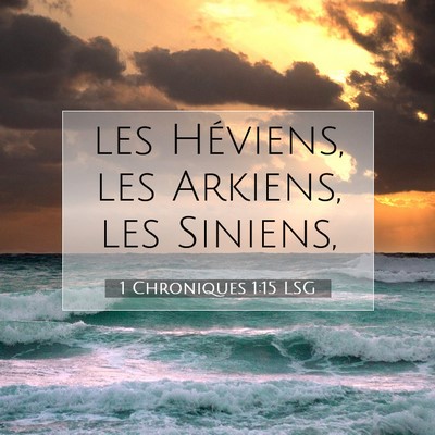 1 Chroniques 1:15 Verset biblique expliqué