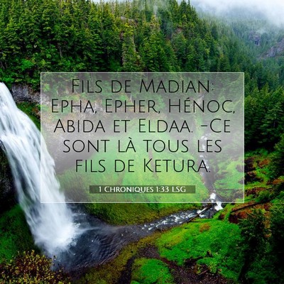 1 Chroniques 1:33 Verset biblique expliqué