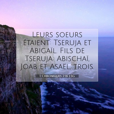 1 Chroniques 2:16 LSG Image du verset biblique