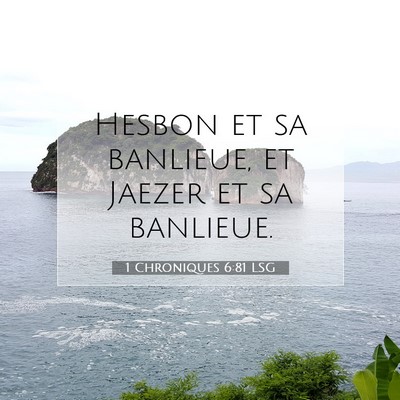 1 Chroniques 6:81 Verset biblique expliqué