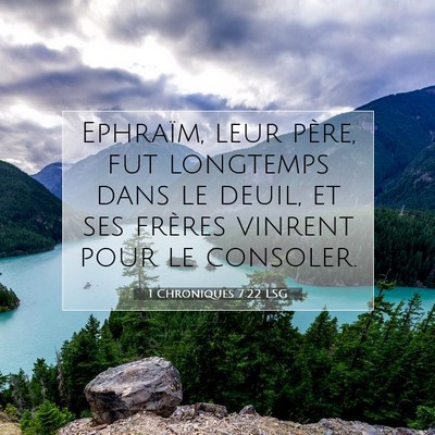 1 Chroniques 7:22 Verset biblique expliqué