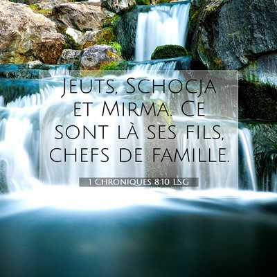 1 Chroniques 8:10 Verset biblique expliqué