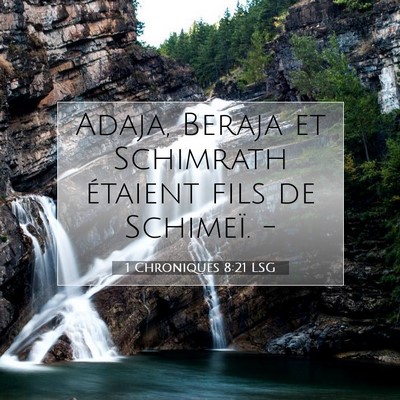 1 Chroniques 8:21 Verset biblique expliqué