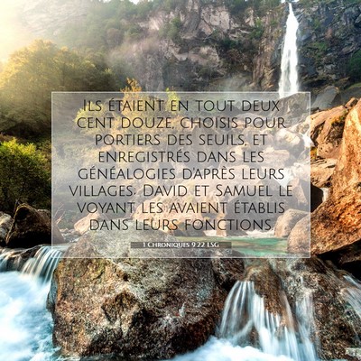 1 Chroniques 9:22 Verset biblique expliqué