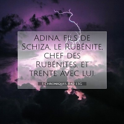 1 Chroniques 11:42 Verset biblique expliqué