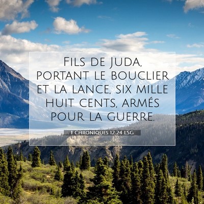 1 Chroniques 12:24 Verset biblique expliqué