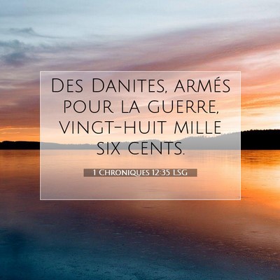 1 Chroniques 12:35 Verset biblique expliqué