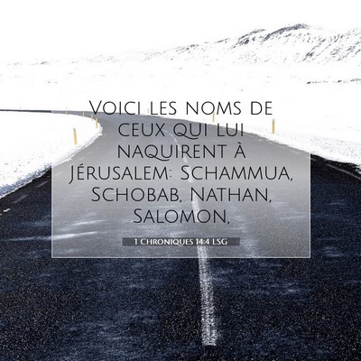 1 Chroniques 14:4 Verset biblique expliqué