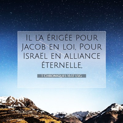 1 Chroniques 16:17 LSG Image du verset biblique