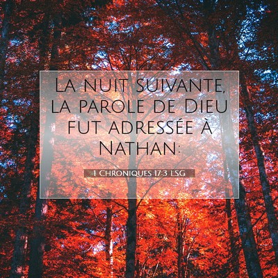 1 Chroniques 17:3 LSG Image du verset biblique