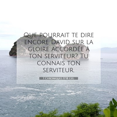 1 Chroniques 17:18 Verset biblique expliqué