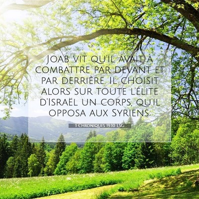 1 Chroniques 19:10 Verset biblique expliqué