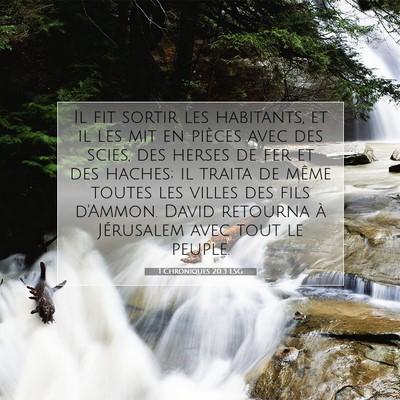 1 Chroniques 20:3 Verset biblique expliqué