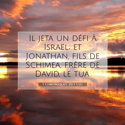 1 Chroniques 20:7 Verset biblique expliqué