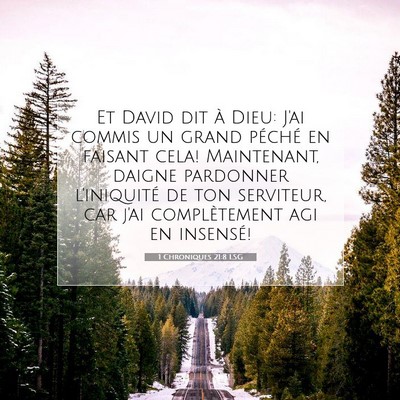 1 Chroniques 21:8 Verset biblique expliqué