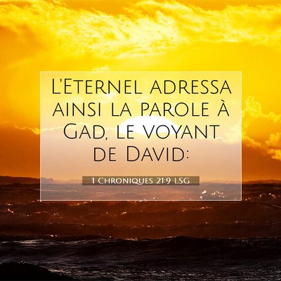 1 Chroniques 21:9 Verset biblique expliqué