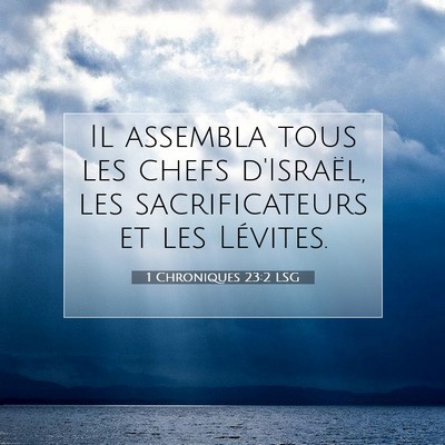 1 Chroniques 23:2 Verset biblique expliqué