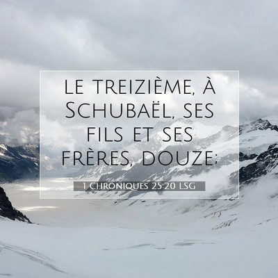 1 Chroniques 25:20 Verset biblique expliqué