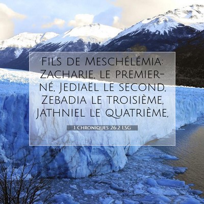 1 Chroniques 26:2 Verset biblique expliqué