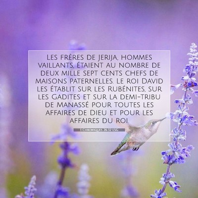 1 Chroniques 26:32 Verset biblique expliqué