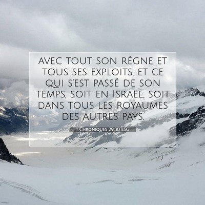 1 Chroniques 29:30 Verset biblique expliqué