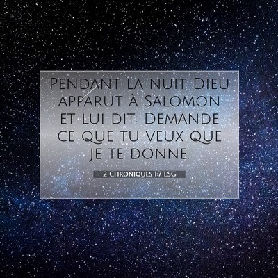 2 Chroniques 1:7 LSG Image du verset biblique