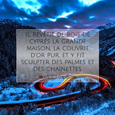 2 Chroniques 3:5 LSG Image du verset biblique