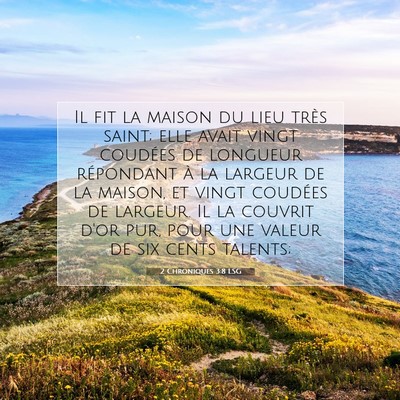 2 Chroniques 3:8 Verset biblique expliqué