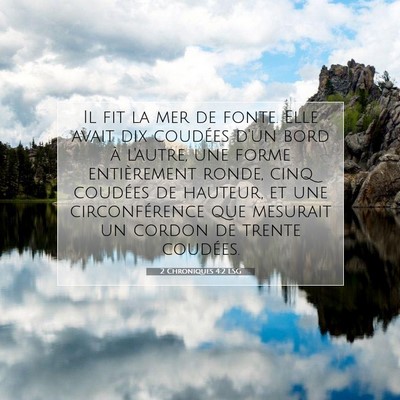 2 Chroniques 4:2 LSG Image du verset biblique